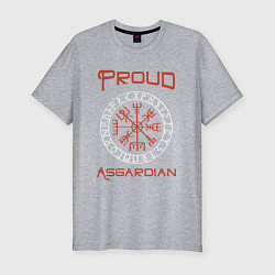 Мужская slim-футболка Proud asgardian