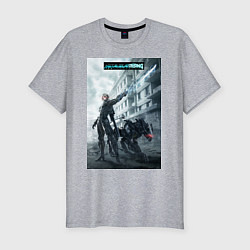 Футболка slim-fit Raiden White Devil, цвет: меланж