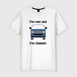 Футболка slim-fit Volkswagen Im not old Im classic, цвет: белый