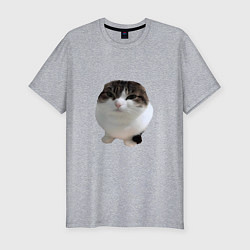 Мужская slim-футболка Wawa cat Oh The Misery Cat