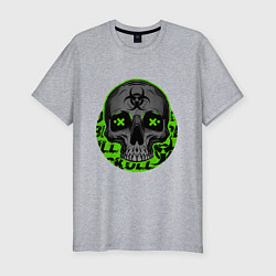 Футболка slim-fit SKULL TOXIC, цвет: меланж