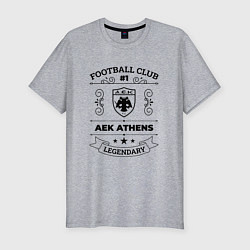 Мужская slim-футболка AEK Athens: Football Club Number 1 Legendary