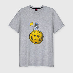 Мужская slim-футболка Moon Man