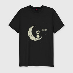 Мужская slim-футболка Hello Moon