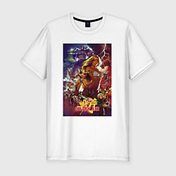 Мужская slim-футболка Golden Axe - poster