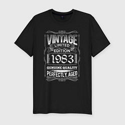 Мужская slim-футболка Винтаж ограниченая серия 1983