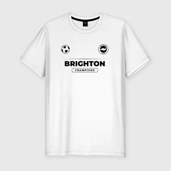 Футболка slim-fit Brighton Униформа Чемпионов, цвет: белый