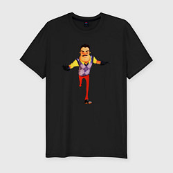 Мужская slim-футболка Hello Neighbor Привет сосед