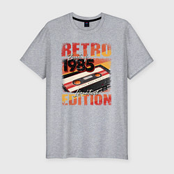 Мужская slim-футболка Лучшее из 1985 года кассета