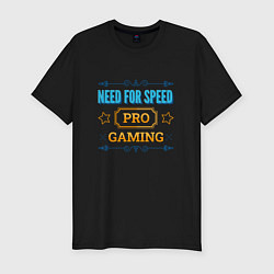 Футболка slim-fit Игра Need for Speed PRO Gaming, цвет: черный