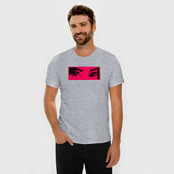 Футболка slim-fit Anime Sad Eye, цвет: меланж — фото 2