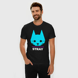 Футболка slim-fit Символ Stray в неоновых цветах, цвет: черный — фото 2