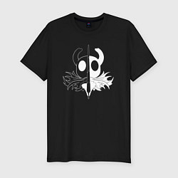 Футболка slim-fit Hollow Knight черное и белое, цвет: черный