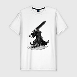 Футболка slim-fit Berserk the Black Swordsman, цвет: белый