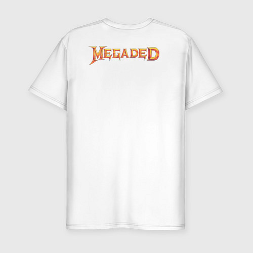 Мужская slim-футболка MEGADED / Белый – фото 2