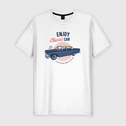 Мужская slim-футболка Enjoy classic car
