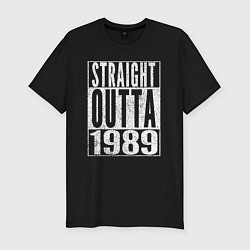 Футболка slim-fit Прямиком из 1989, цвет: черный