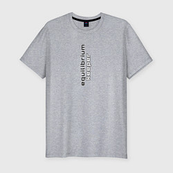 Мужская slim-футболка Equilibrium keeper Хранитель равновесия