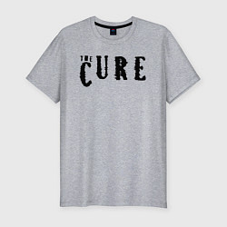 Мужская slim-футболка The Cure лого