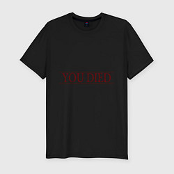 Футболка slim-fit Dark Souls - You Died, цвет: черный