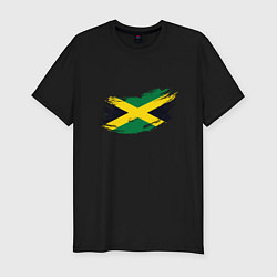 Мужская slim-футболка Jamaica Flag