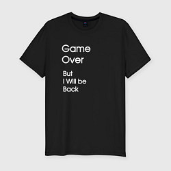 Мужская slim-футболка Game Over?