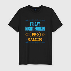 Мужская slim-футболка Игра Friday Night Funkin pro gaming