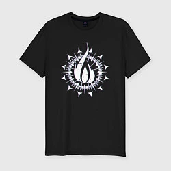 Футболка slim-fit In flames - logo neon, цвет: черный