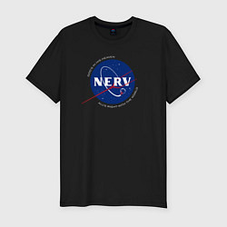 Футболка slim-fit NASA NERV, цвет: черный