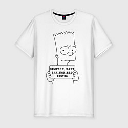Мужская slim-футболка Simpson, Bart, Springfield, 159736