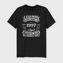 Мужская slim-футболка Рожденный легендой в 1997