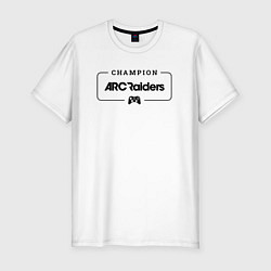 Футболка slim-fit ARC Raiders gaming champion: рамка с лого и джойст, цвет: белый