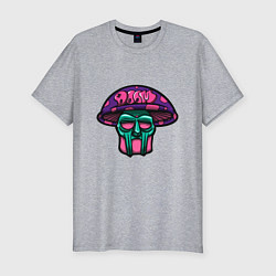 Мужская slim-футболка MF Doom Mushroom