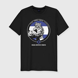 Футболка slim-fit Krav-maga emblem tiger, цвет: черный