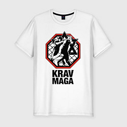 Мужская slim-футболка Krav-maga ring