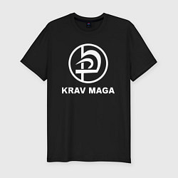 Мужская slim-футболка Krav maga hand-to-hand combat emblem