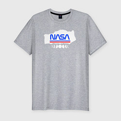 Мужская slim-футболка Nasa планеты