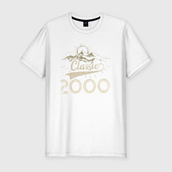 Мужская slim-футболка Классика 2000 горы