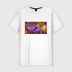Мужская slim-футболка Зеницу бог грома - Клинок
