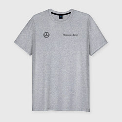 Футболка slim-fit Logo Mercedes-Benz, цвет: меланж