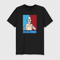 Мужская slim-футболка Bender Futurama