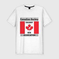 Мужская slim-футболка Федерация хоккея Канады