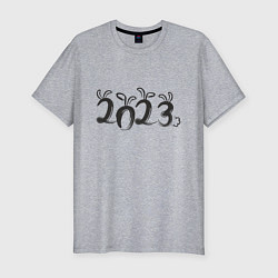 Футболка slim-fit Кролик 2023, цвет: меланж