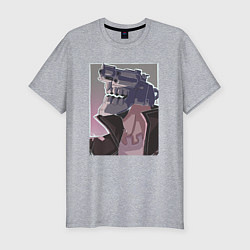 Футболка slim-fit Juuzou Inui art, цвет: меланж