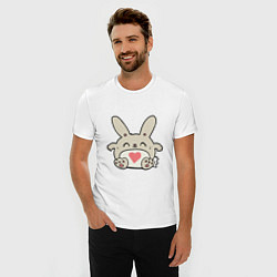 Футболка slim-fit Love Rabbit, цвет: белый — фото 2