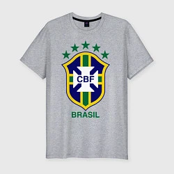 Мужская slim-футболка Brasil CBF