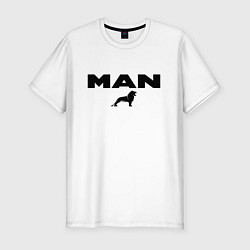 Мужская slim-футболка MAN лев