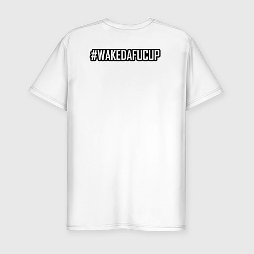 Мужская slim-футболка Onyx - black logo / Белый – фото 2