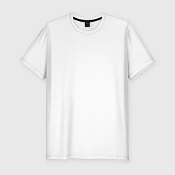 Мужская slim-футболка Спортивная машина с неоновыми иероглифами