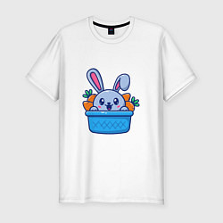 Мужская slim-футболка Вкусный кролик